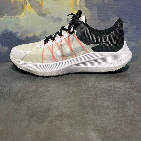 Nike Winflo 8 Black/White Women's Running Shoes Size 8 - Picture 15 of 16